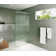 Gaia 38 in. x 78 in. Frameless Fluted Single Fixed Shower Panel