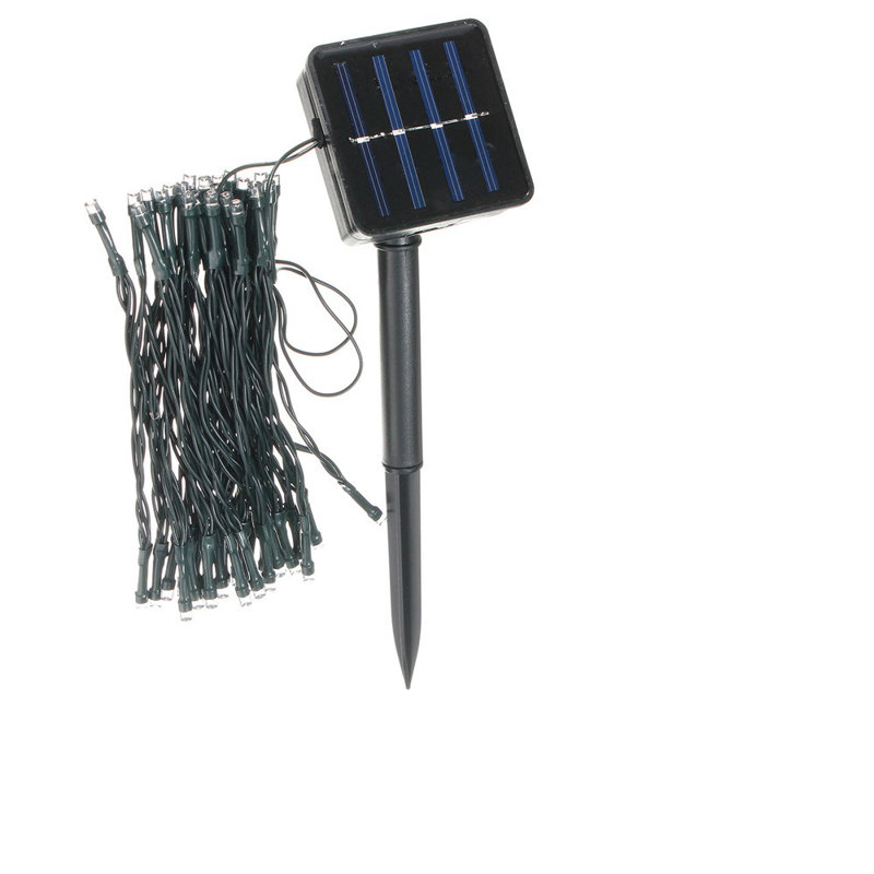 Ber Indoor 50 - Bulb 17.06'' Solar Powered LED Wide Angle LED String Light, Blue