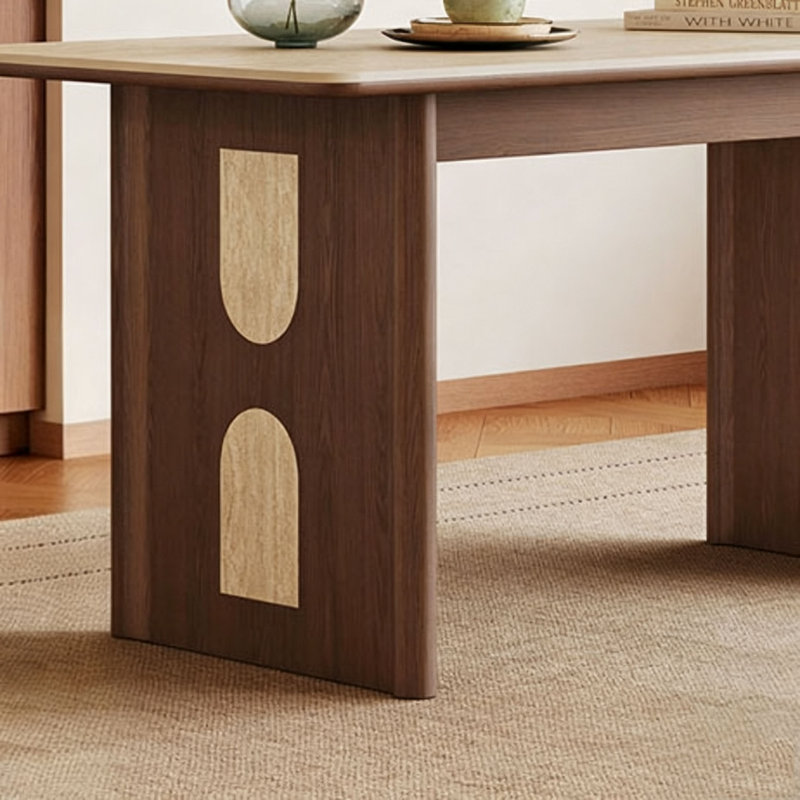 Table de salle à manger Mid-Century, H 29,5 po x l 55,1 po x P 31,5 po, 7
