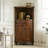 Retro Brown Solid Wood Corner cabinet