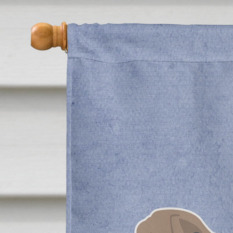 Polyester 2 côtés 40 x 28 po welcome drapeau maison, Mâtin napolitain
