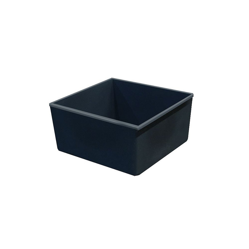 Zero 17.953'' L Single Bowl Granite Kitchen Sink, Gray