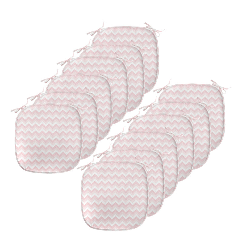 Chair Pad Cushion, Rose/Pale Pink