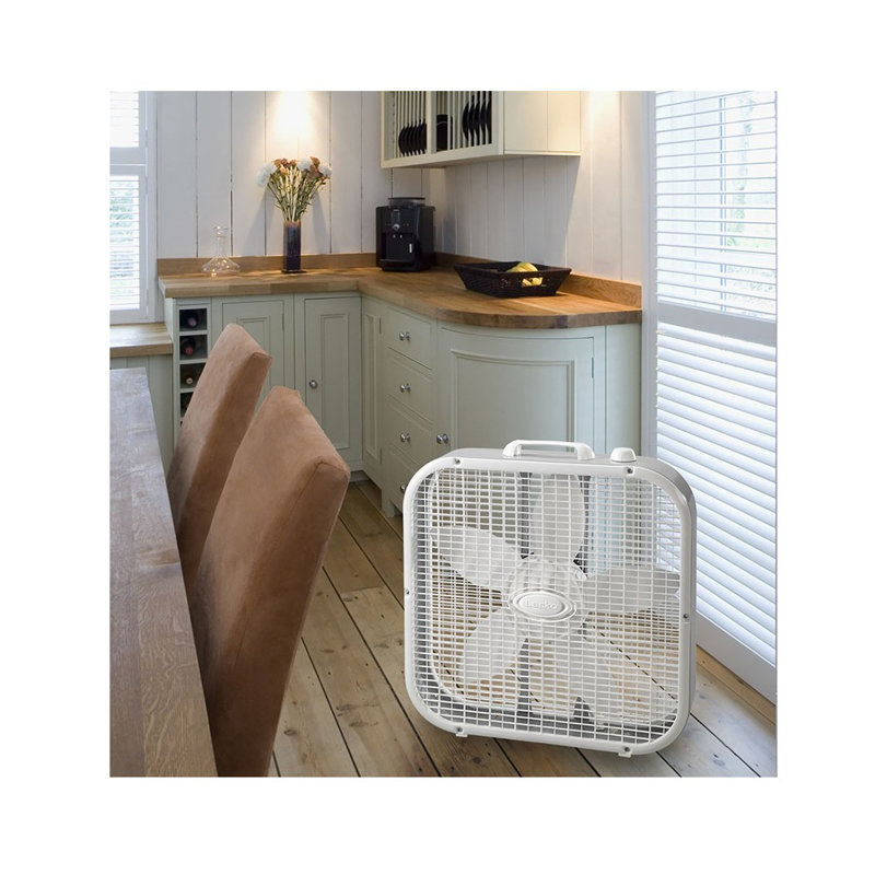 Ventilateur carré 21,75 po Lasko, Blanc