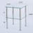 2-Piece Clear Side Table, 2-Tier Space End Table