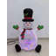 Décoration de Noël gonflable lumineuse bonhomme de neige avec chapeau haut de forme - 4 pi