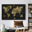 Golden World - impression sur toile tendue-2031417528