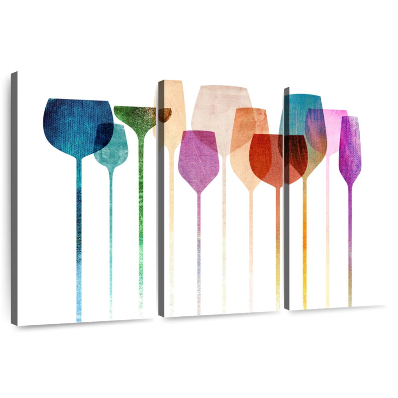 Senne Colorful Party Glasses, 28" H x 45" W