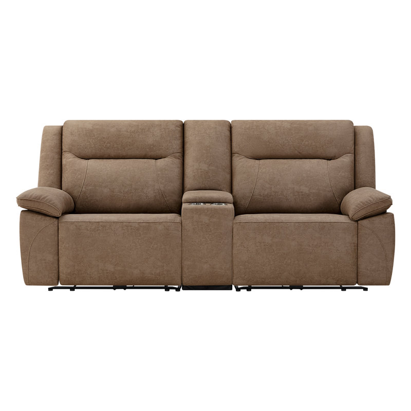 Jagger 3 - Piece 91.7'' Power Reclining Sofa With Cupholders, Storage & USB Ports, Splash Light Brown Polyester