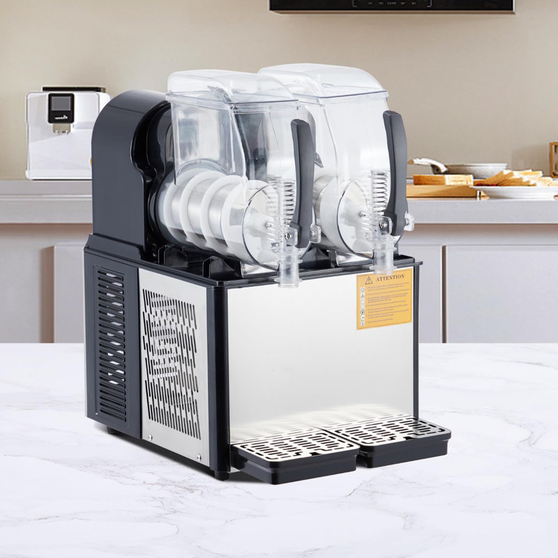 Machine à glaçons commerciale 4Lx2, machine à boissons glacée pour Smoothies