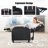 Costway Adjustable Padded Armrests and Reclining PC & Racing Game Chair-50562715