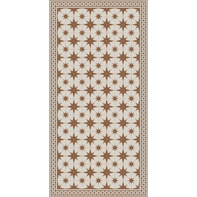 Tapis en vinyle brun facile à nettoyer Nightsky