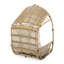 Chaise de patio relaxante avec coussin d'eau, structure de panier, structure en fer, assise de 25,50 po de largeur, chaîne de 12 po