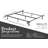 7-Leg Heavy Duty Adjustable Metal Bed Frame – Queen/Full/Full XL/Twin/Twin XL, Center Support Rail, Locking Wheels, Noise-Free, Easy Assembly – Support for Box Spring & Mattress