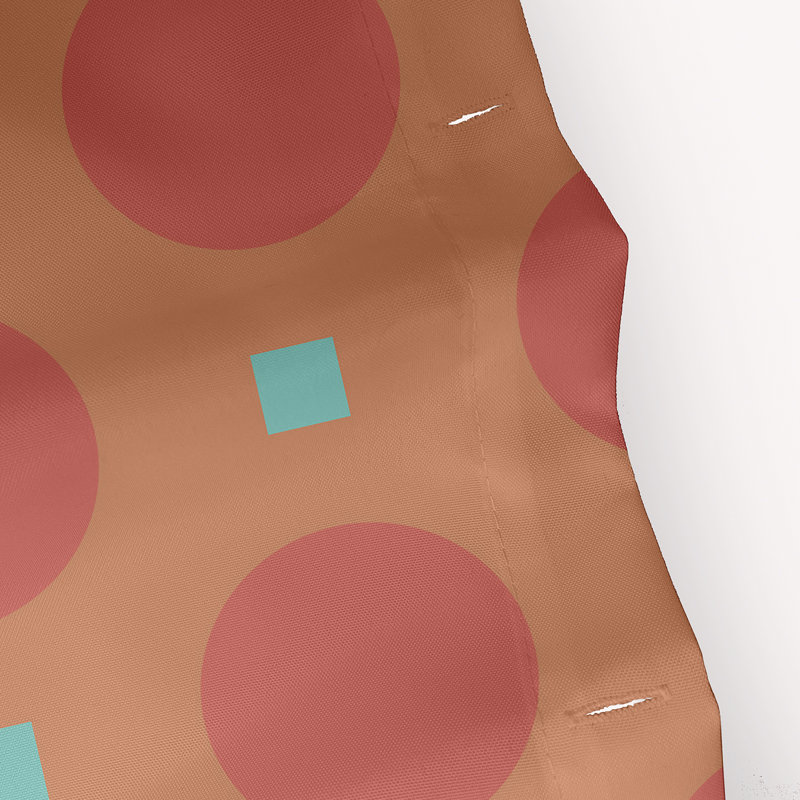 Rideau de douche Geartsje, Corail/aqua