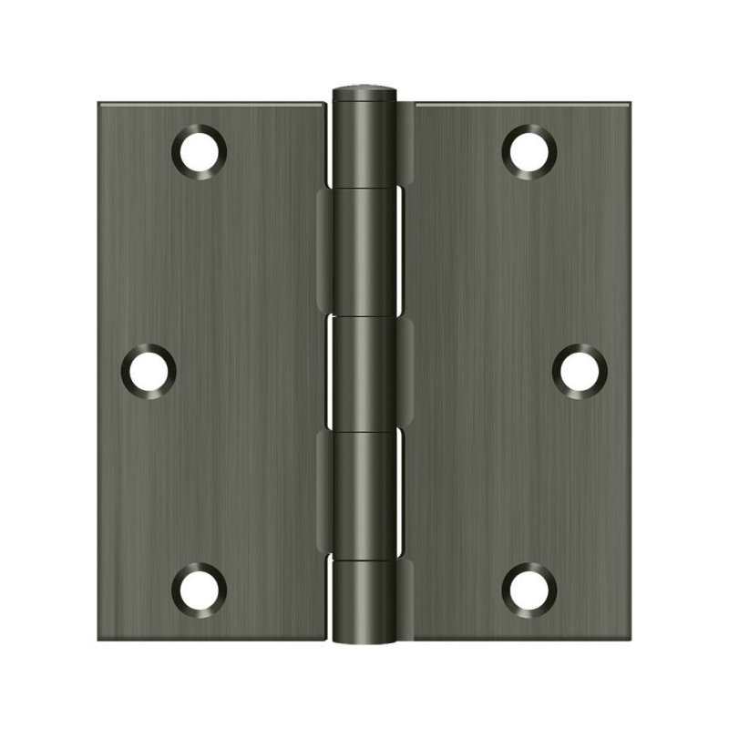 Steel Hinge, Antique Nickel
