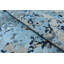 Tapis décoratif noué à la main bleu de conception unique 8 pi 1 po x 10 pi