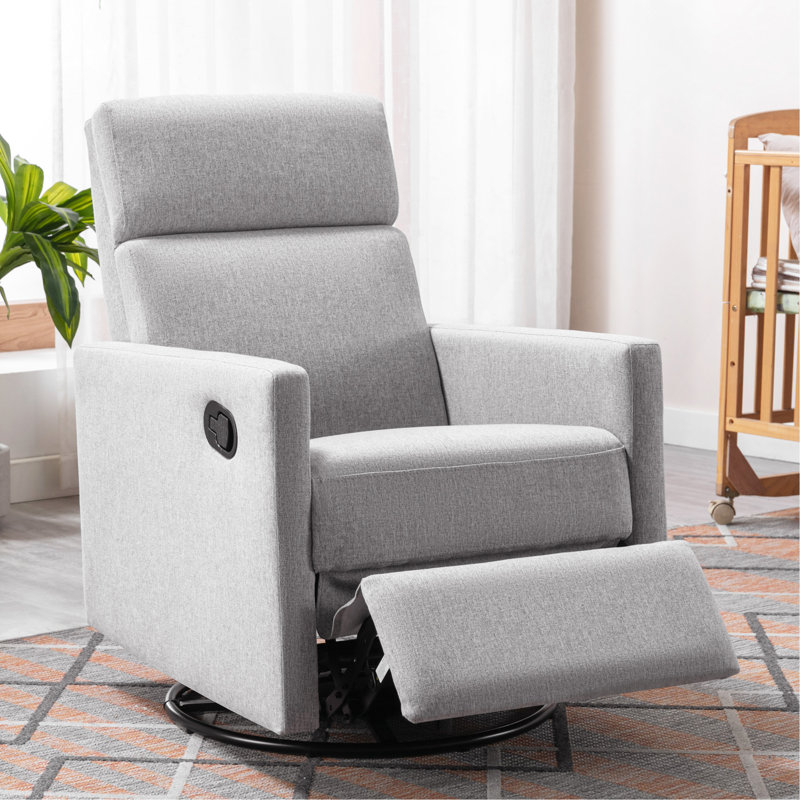 Swivel Recliner Chair - Gray
