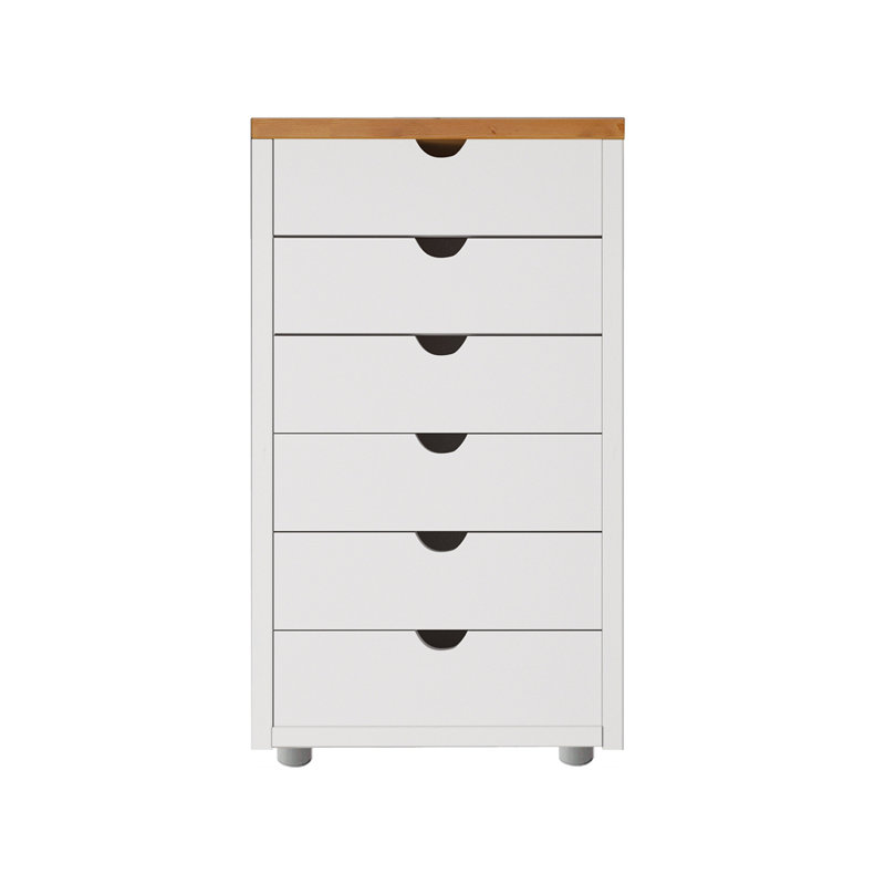 Genola Solid Wood 39cm W 6 - Drawer Chest of Drawers