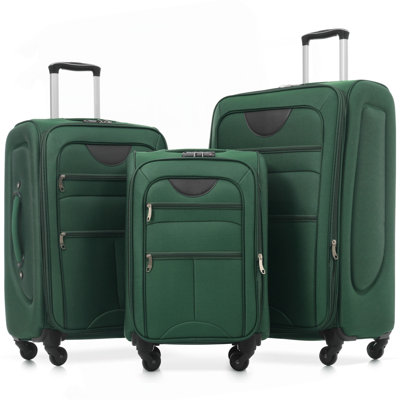 Softside Luggage Expandable 3 Piece Set Suitcase, Luggage Travel Set-22/26/30 inches