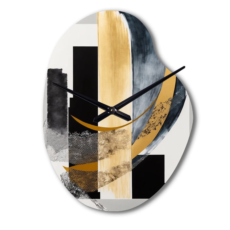 Horloge murale Glam Art Deco Abstract I - Abstract, Petit