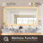 Dazzle Rectangular Anti-Fog Dimmable Modern Bathroom/Vanity LED Lighted Wall Mirror in Aluminum Framed-109539952-109539956