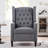 Manual Wing Chair Recliner, High Colorfastness Fabric Chair with Deep Tufted Back | Silver Nailhead Trim, 3 Adjustable Positions for All-Day Comfort-833237054