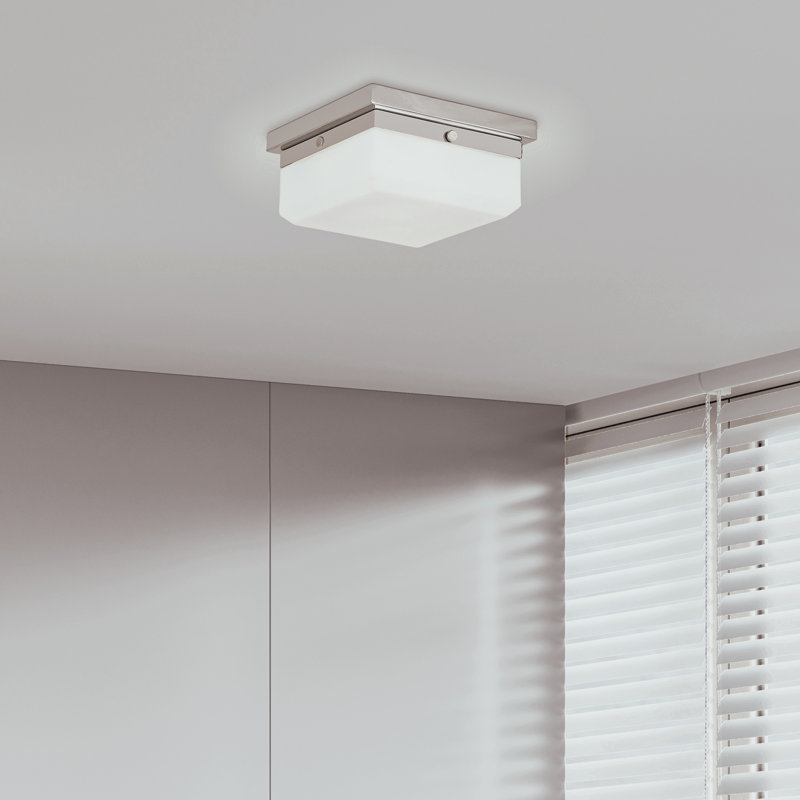 Plafonnier encastré 8 lumières Cara, Nickel poli