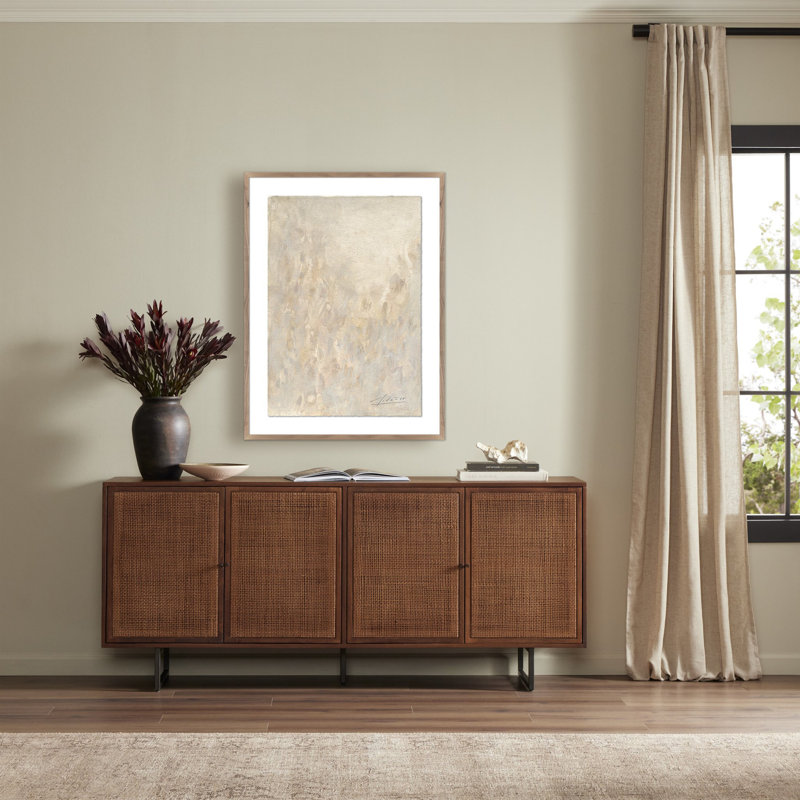 No. 12 Print by Valeria Sidanez, 40" H x 30" W, Rustic Walnut Framed