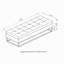 Base de lit en métal avec velours beige 58,6 po-133700781-133700783