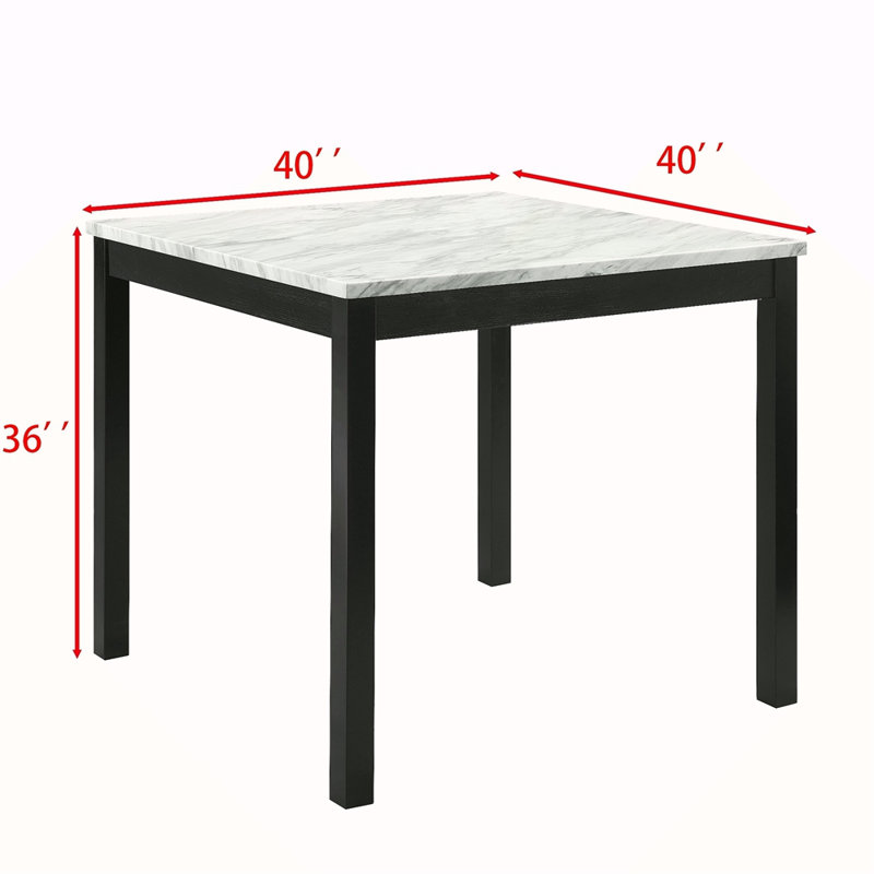 Faux Marble Dining Table