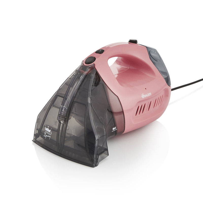 Swan SC18410QOCN TV’s Queen of Clean Handheld Carpet Cleaner with 5m Power Cord, 480ml Water Tank, 500W, Pink