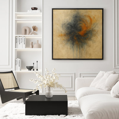 Art mural encadré abstrait rétro antique classique pour chambre à coucher
