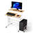Mahjabeen Home Office Adjustable Rolling Computer Workstation Desk with Monitor Shelf and Host Rack Standing Laptop Table-212434807