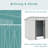Color 6 ft. W x 4 ft. D Metal Storage Shed-54348394
