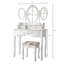 Ensemble coiffeuse avec miroir Clementina-814706149
