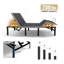 Structure de lit réglable pour lit simple TG avec fonction de massage, télécommande sans fil, ports de charge USB et pieds réglables en hauteur - Mobilier de chambre en acier robuste