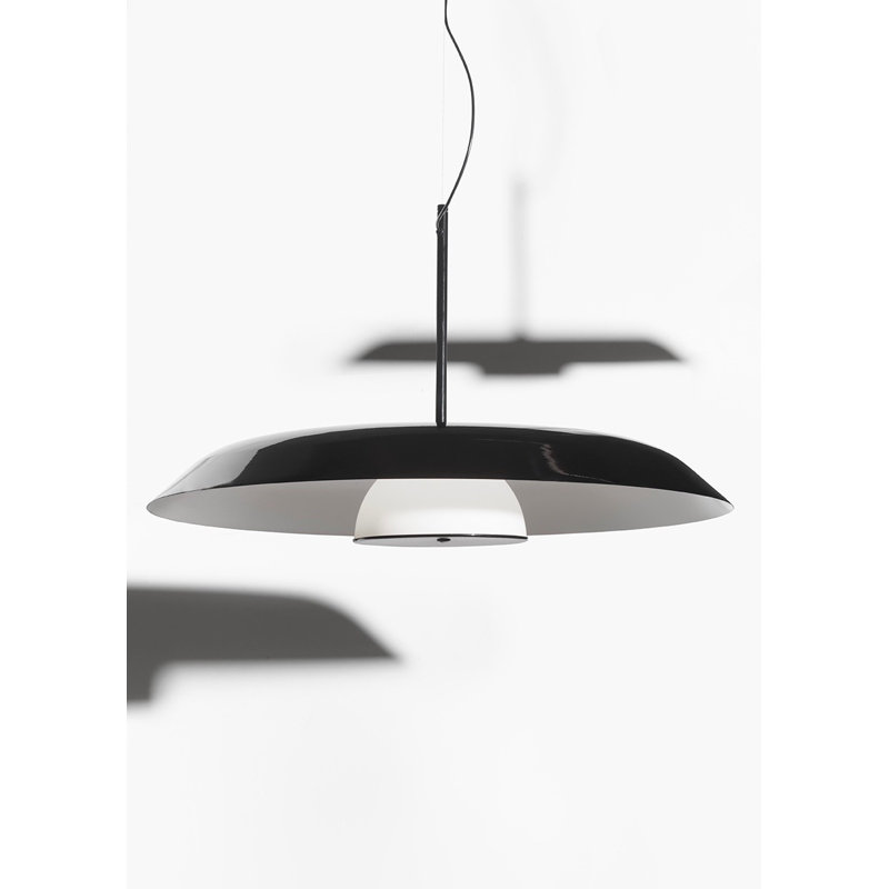 Iride 1 - Light LED Pendant, Lacquered Black, 129.5" H x 33.5" W x 33.5" D, 21 W