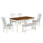 Ensemble de table de salle à manger Mid-Century 6 pièces-1990985860