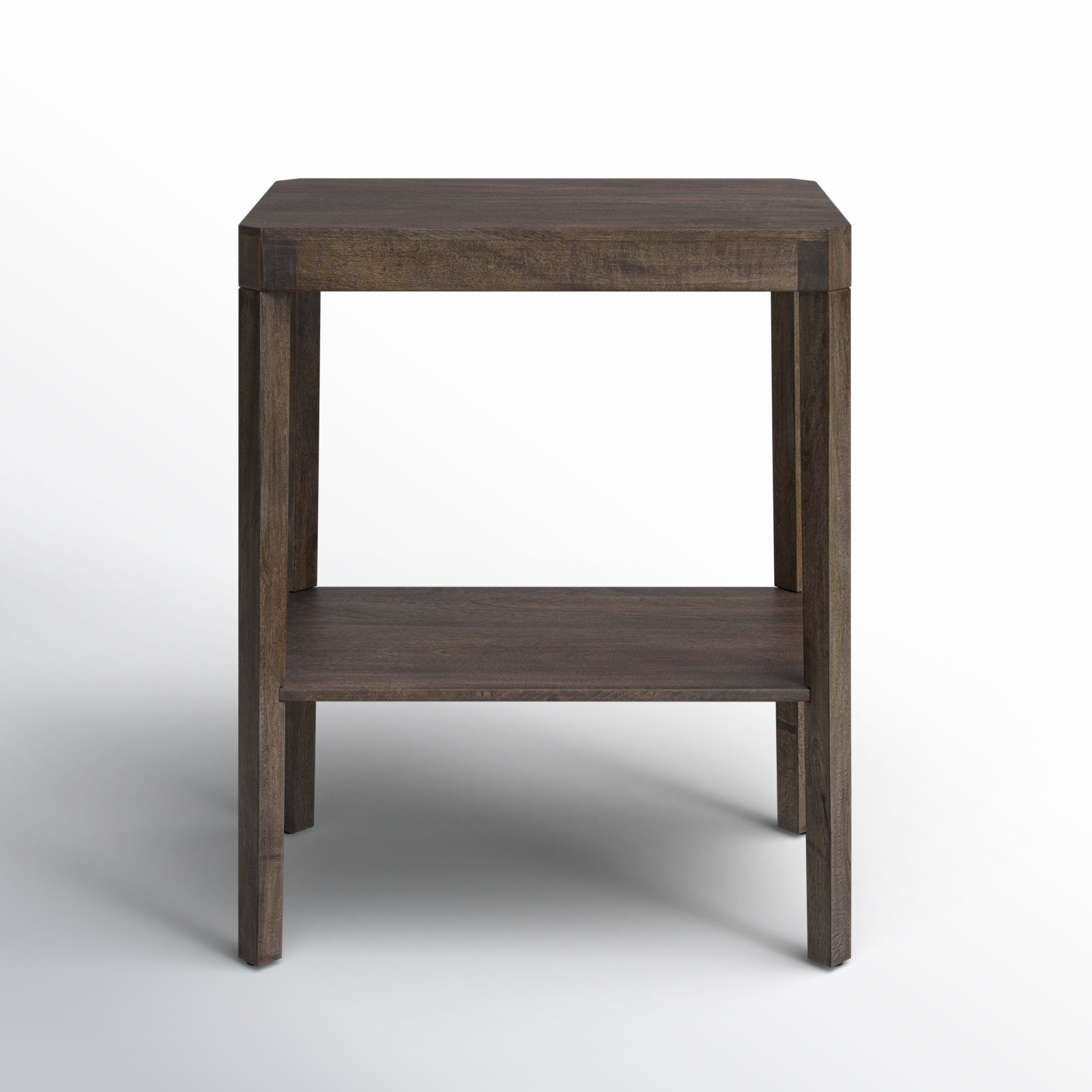 Ardentown Solid Wood End Table, Gray Wash