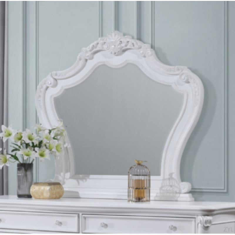 Exquisite White Finish Mirror