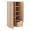 Armoire en bois avec portes doubles, tringle, tablettes, tiroir-1768678104