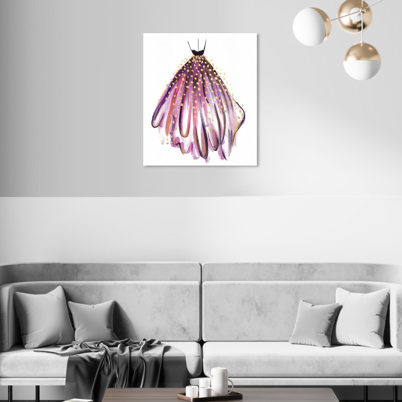 Mauve - peinture, Toile tendue, H 20 po x l 16 po x P 1,5 po