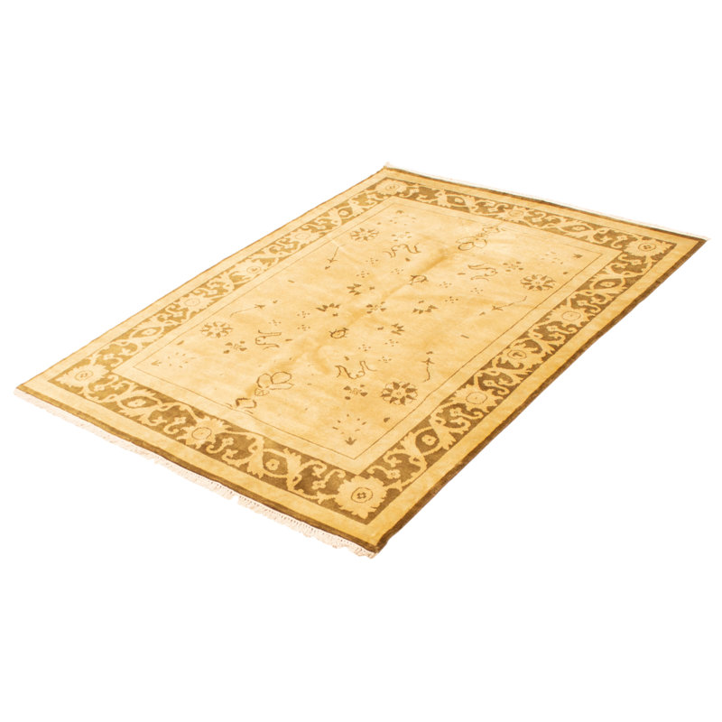 Ferentz One-of-a-Kind 5'6" X 7'9" New Age Wool Area Rug in Ivory
