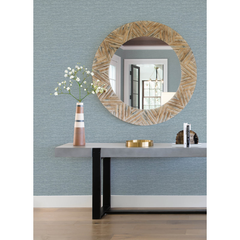 Largo Striated Wallpaper, Denim