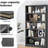 5 Tier Bookcase Modern Wood Bookshelf-73216151