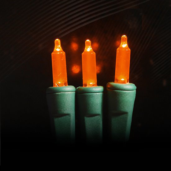 Guirlande de 50 lumières, Orange