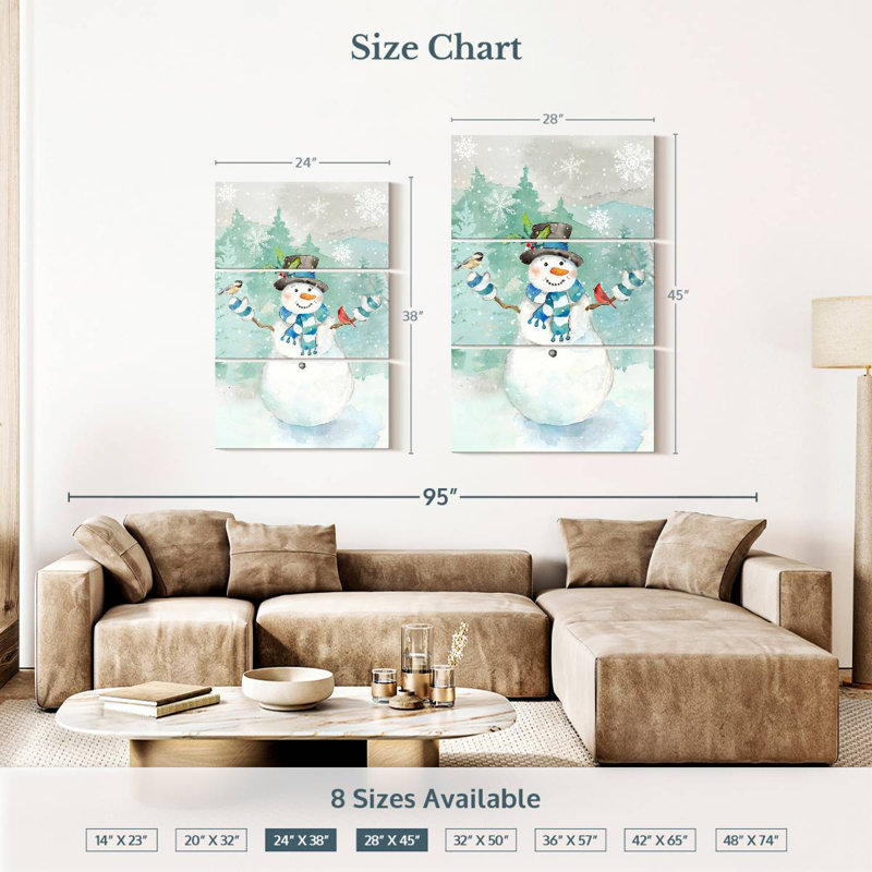 Lelend Let It Snow Blue Snowman I, H 38 po x l 24 po