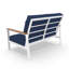Causeuse d'extérieur en métal avec coussin Sunbrella Townsend-116227635-116227637
