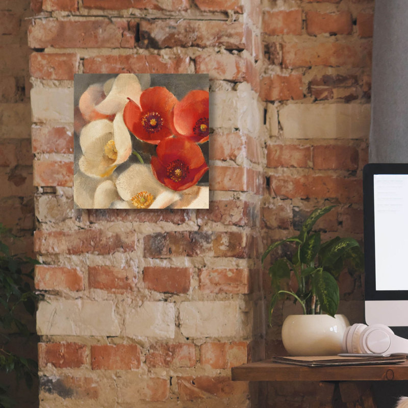 «Poppies Bloom 3» par Albena Hristova, art mural sur toile